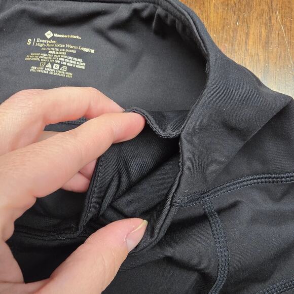 Women's Member's Mark Black "Everyday High-Rise Extra Warm Legging" | Size Small - Picture 8 of 10